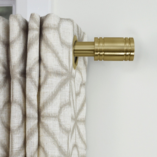 Versailles - Lexington Ringlets Curtain Rod Set, Adjustable Length from 48" to 86", Gold