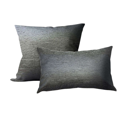 Versailles – Housse de coussin Ceasar, 20 x 20&nbsp;po, lavable à la machine, gris foncé