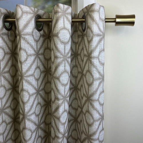 Versailles - Sculpted Corset Finial Curtain Rod Set, Adjustable Length from 72" to 144", Gold