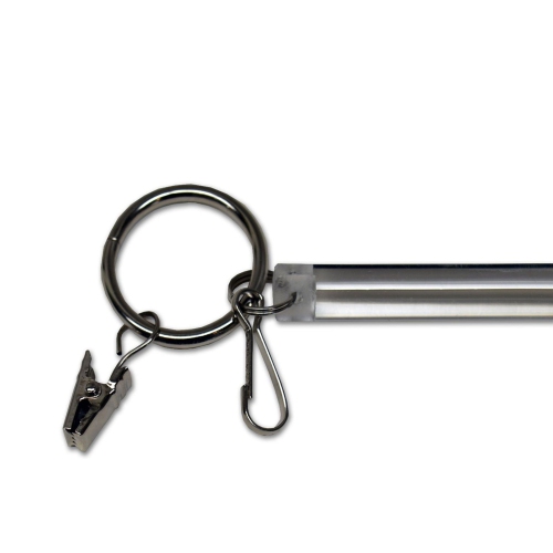 Versailles - Acrylic Drapery Wand, 34" Height, Transparent