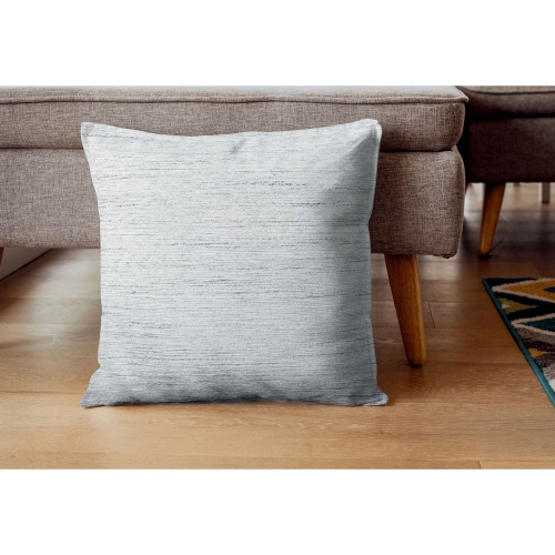 Versailles – Housse de coussin Ceasar, 20 x 20&nbsp;po, lavable à la machine, gris pâle