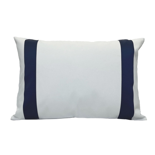 Versailles – Housse de coussin Valentina, 14 x 20&nbsp;po, lavable à la machine, bleu