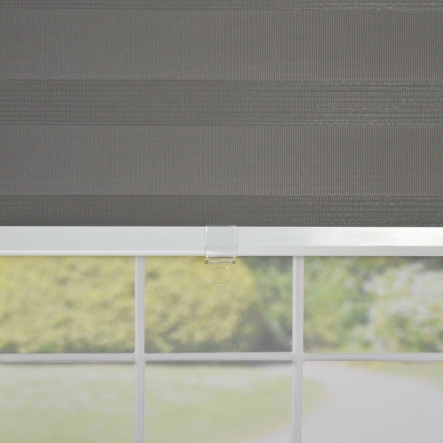 Versailles – Store de fenêtre Slimline sans cordon, 24 x 72 po, anthracite
