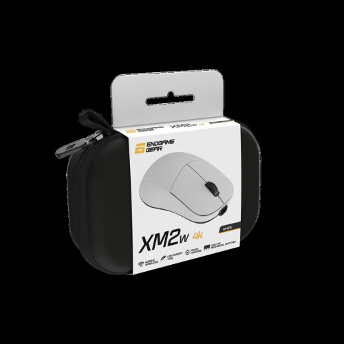 End Game Gear XM2w 4k Wired Gaming Mouse - Lightweight 62g, Right-Handed, PixArt PAW3395 Optical Sensor, 26K DPI, 4KHz Dongle Included, White