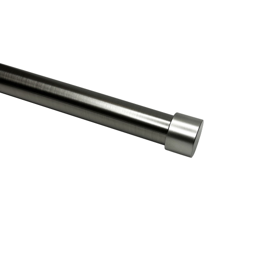 Versailles – Ensemble de tringle à rideaux Esencial Kepi, longueur réglable de 72 à 144 po, argenté