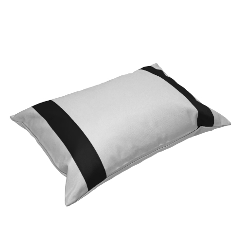 Versailles – Housse de coussin Valentina, 14 x 20&nbsp;po, lavable à la machine, noir