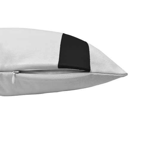 Versailles – Housse de coussin Valentina, 14 x 20&nbsp;po, lavable à la machine, noir