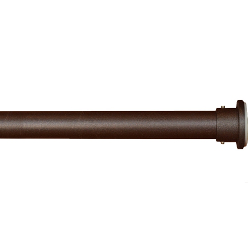 Versailles – Tringle à rideau DUO en acier inoxydable, intérieur/extérieur, longueur réglable de 28 à 48 po, bronze