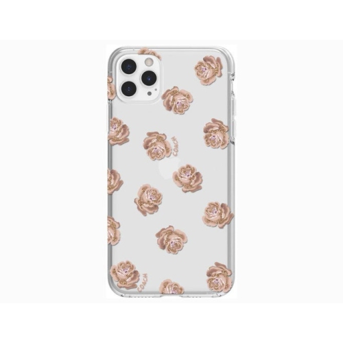 COACH  Protective Case for Iphone 11 Pro | Dreamy Peony - Clear And In Pink