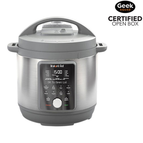 Boîte ouverte - Autocuiseur électrique 9-en-1 Duo Plus d'Instant Pot - 8 pte - Gris/Acier inoxydable