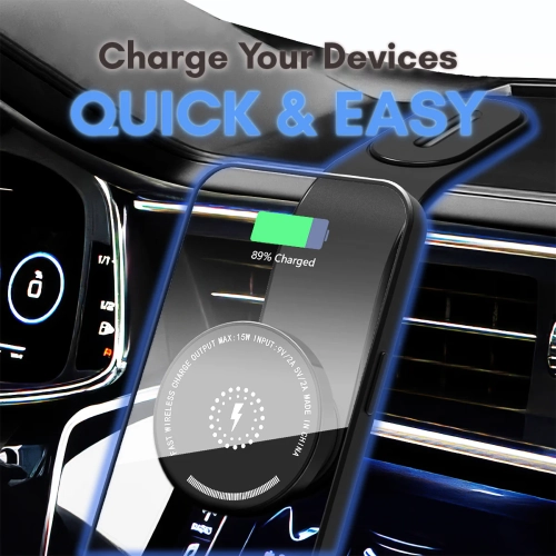 Universal Magnetic Wireless Charging Car Mount