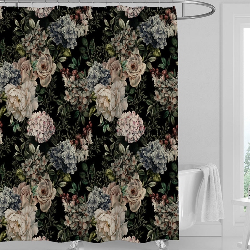 PANDACO  Garden Shower Curtain (180Cm X 180Cm) (72" X 72")