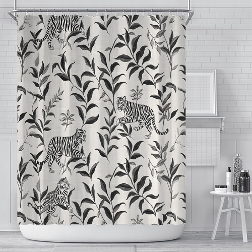 PANDACO Jungle Shower Curtain (72" x 72")