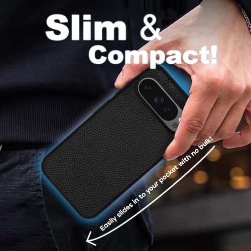 Étui en cuir végétalien d'Adreama pour Pixel 9 Pro XL de Google