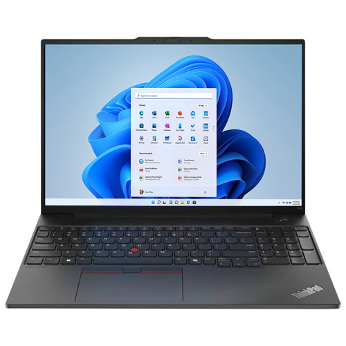 Lenovo ThinkPad E16 Gen 2 16" Business Laptop - Black (AMD Ryzen 5 7535U/16GB RAM/256GB SSD/Windows 11 Pro)