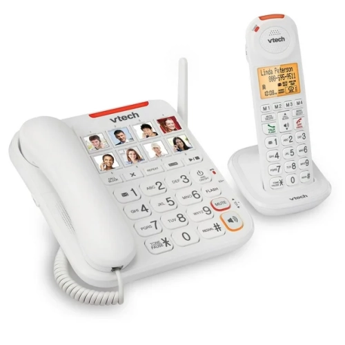 Vtech SN5147 Amplified Corded/Cordless Senior Phone System