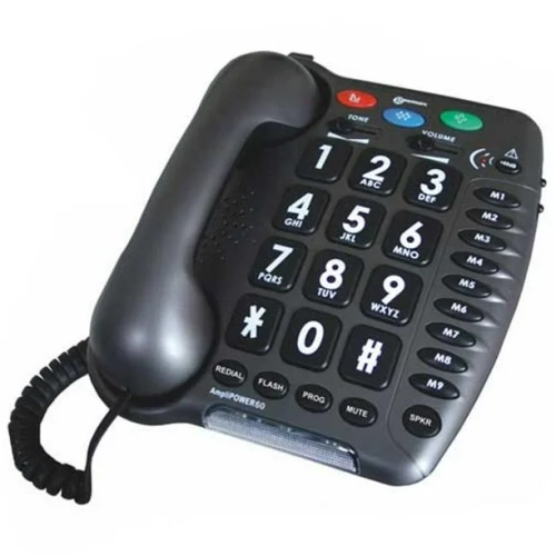Image 1 de 1.. Téléphone filaire amplifié Geemarc – Amplipower 60