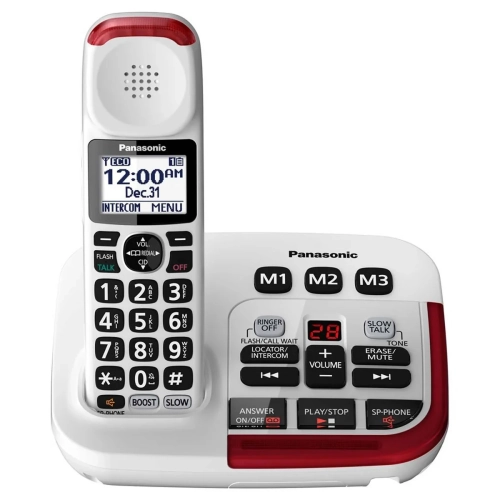 PANASONIC  Cordless Amplified 40Db Phone With Digital Answering Machine And Talki