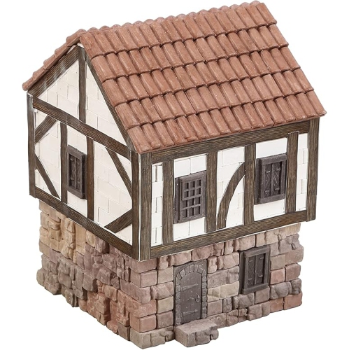 Wise Elk Farm House Mini-Bricks Constructor Set, Brown 590 Pcs