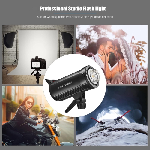 Godox SK400IIV LED Studio Flash 400Ws, 2.4G GN65 5600K Studio Strobe Light with LED Modeling Lamp Bowens Mount by GODOX - Open Box condition - Image 3