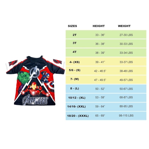Avengers Boys Silky Black and White Jersey Style T-Shirt Tee Shirt Hulk Iron Man