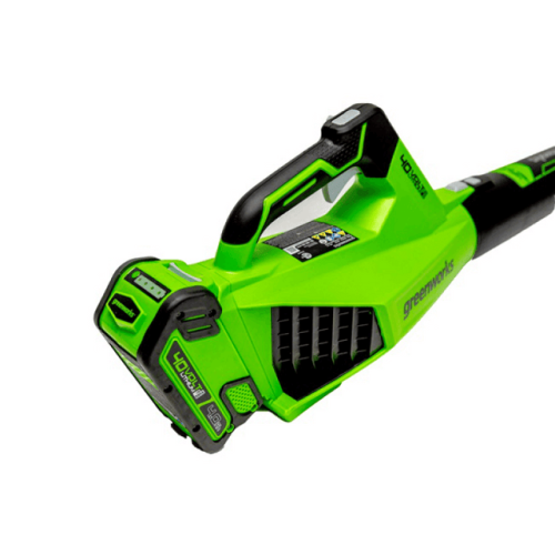 Greenworks 40V 120 MPH-450 CFM Brushless Leaf Blower, 4.0Ah Battery and Charger Included