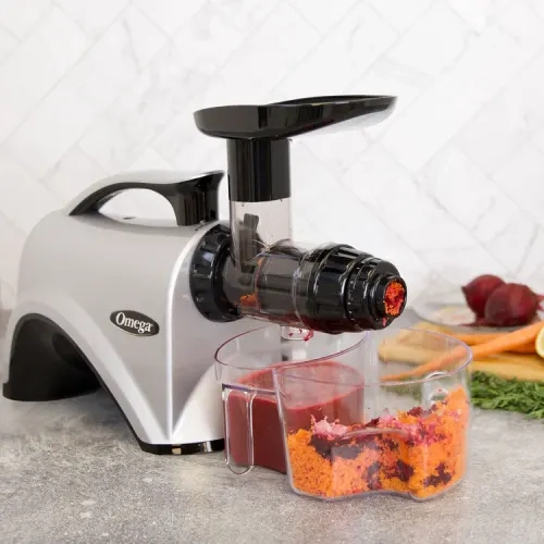 OMEGA NC800HDS - Premium Juicer and Nutrition System for Juicing Fruits, Vegetables and Wheatgrass, Quiet Motor