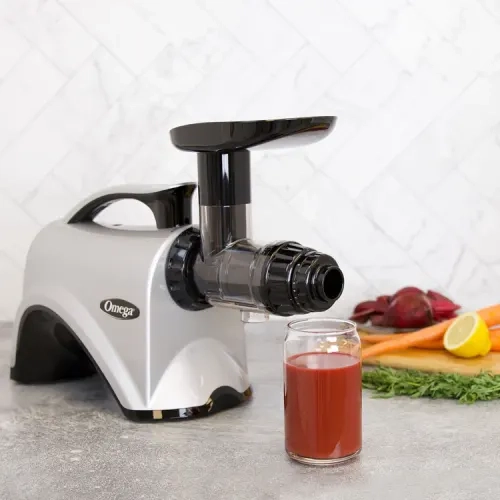 OMEGA NC800HDS - Premium Juicer and Nutrition System for Juicing Fruits, Vegetables and Wheatgrass, Quiet Motor