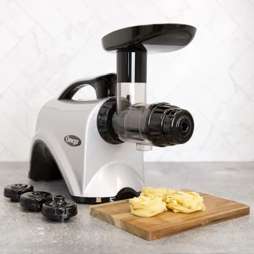 OMEGA NC800HDS - Premium Juicer and Nutrition System for Juicing Fruits, Vegetables and Wheatgrass, Quiet Motor