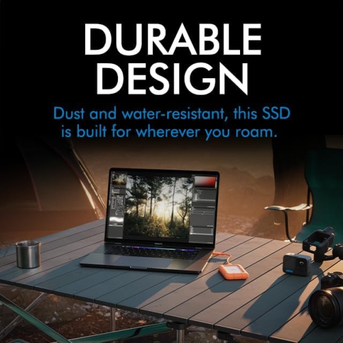 Disque SSD externe portatif USB-C 1 To LaCie Rugged Mini de Seagate