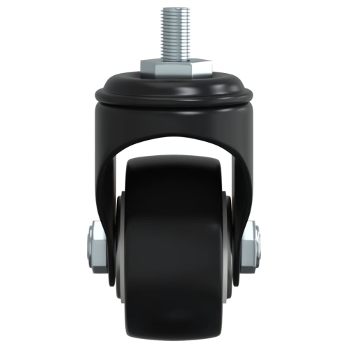 vidaXL Caster Wheels 4 pcs Black 35 mm Iron