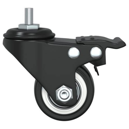 vidaXL Caster Wheels 4 pcs Black 35 mm Iron