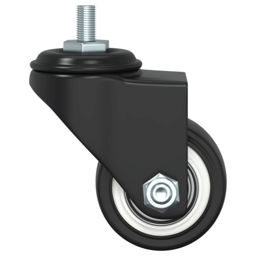 vidaXL Caster Wheels 4 pcs Black 35 mm Iron