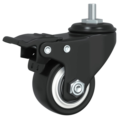 vidaXL Caster Wheels 4 pcs Black 35 mm Iron