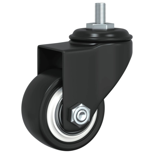 vidaXL Caster Wheels 4 pcs Black 35 mm Iron
