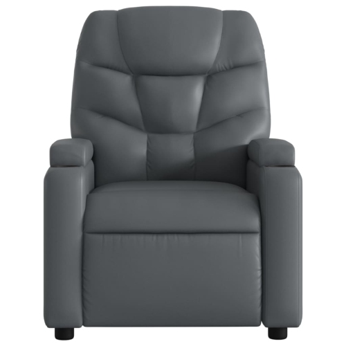 Fauteuil de massage inclinable vidaXL en similicuir gris