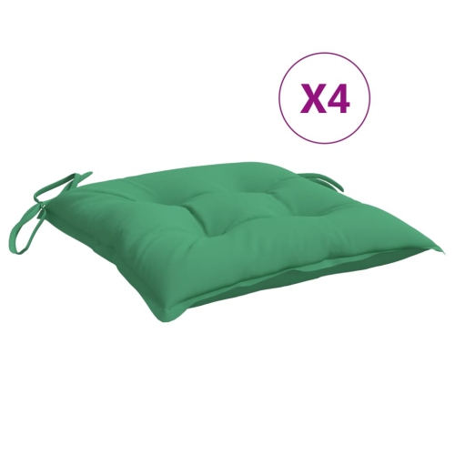 Coussins de chaise vidaXL 4 pièces vertes 40x40Prés tissu Oxford 7&nbsp;cm