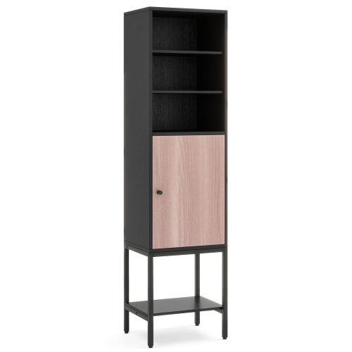 Armoire haute de 57 po pour salle de bain avec 1 portes et 4 tablettes de Costway