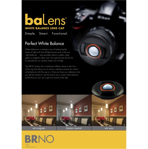 BRNO baLens White Balance Lens Cap 72MM