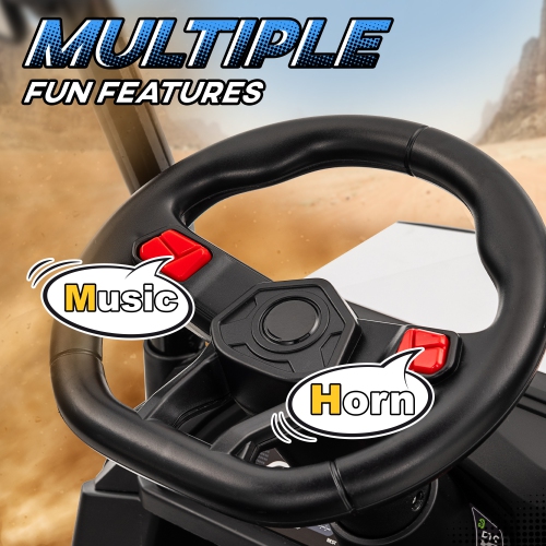 Qaba 2 Seater Electric Car for Kids, 24V Battery Powered Kids Electric Car w/ Remote Control, 4 Wheels Spring Suspension, Soft Start, Storage,