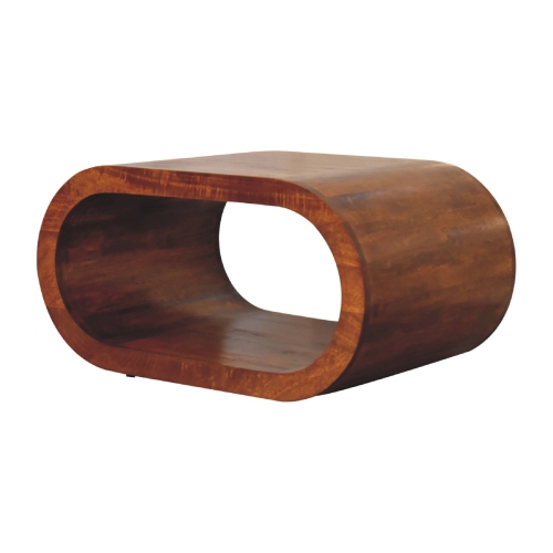Artisan Furniture Solid Wood Amaya Coffee Table In Chestnut Finish