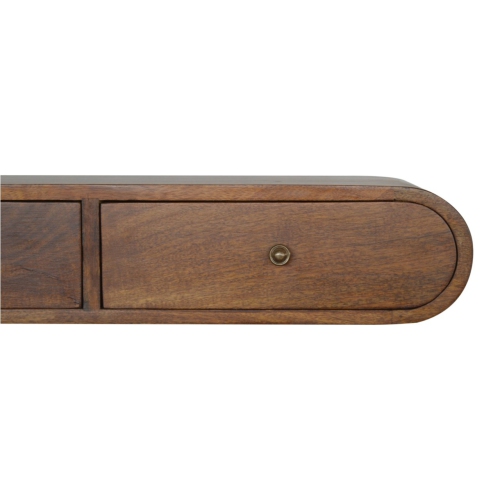 Artisan Furniture Solid Wood Floating London Console In Chestnut Finish