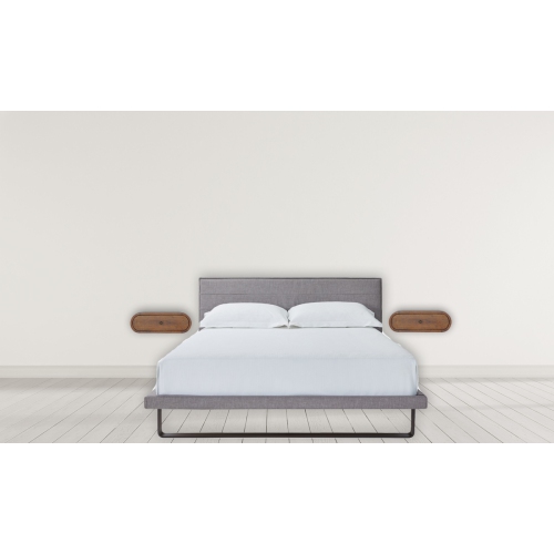 Artisan Furniture Solid Wood Wall Mounted Round Nightstand In Chestnut Finish