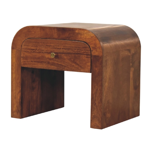 Artisan Furniture Solid Wood Darcy Nightstand In Chestnut Finish