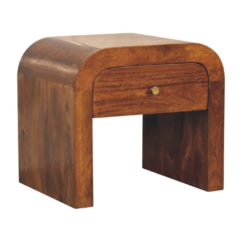 Artisan Furniture Solid Wood Darcy Nightstand In Chestnut Finish