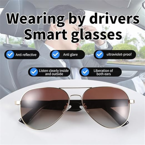 Smart Bluetooth Audio Sunglasses with Fast Charging