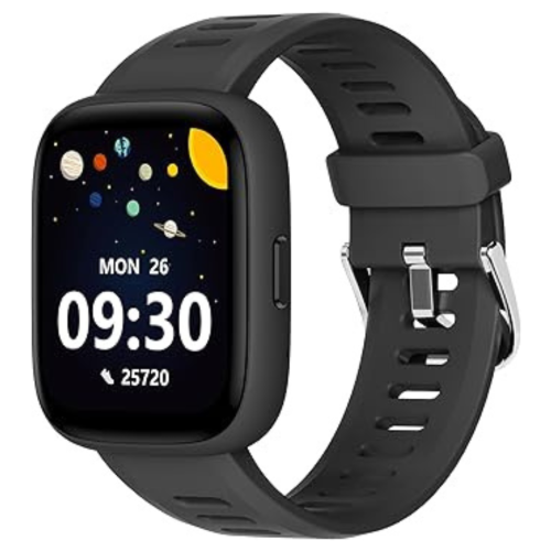 Smart Watch for Kids, 1.8" Fitness Tracker Watch Pedometer, Heart Rate, IP68 Waterproof, Sleep Monitor, Calorie Step Counter, 5 Puzzle Games