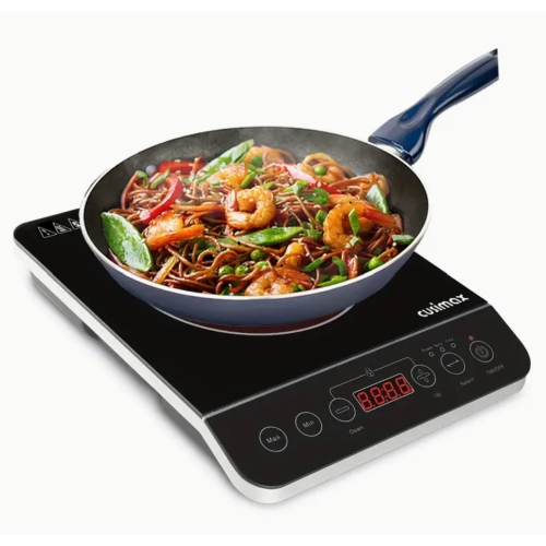 Induction Cooktop, 1800W Stainless Steel Portable Induction Burner With Timer, Sensor Touch Countertop Burner, Kid Safety Lock, 10 Temperature And 9