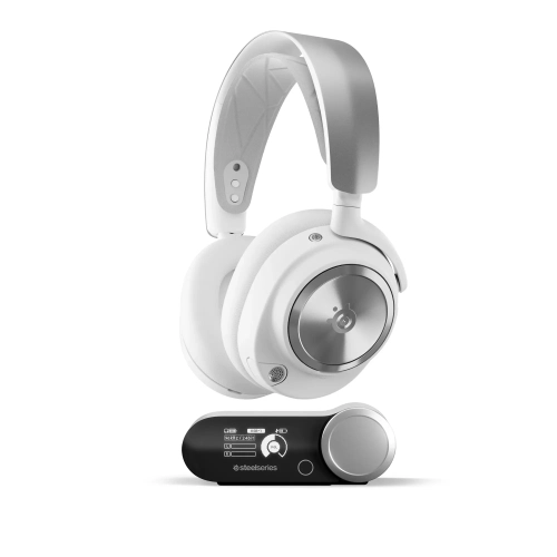 Remis à neuf - Casque de jeu sans fil Arctis Nova Pro de SteelSeries pour PC, PS5, PS4, Switch - Blanc