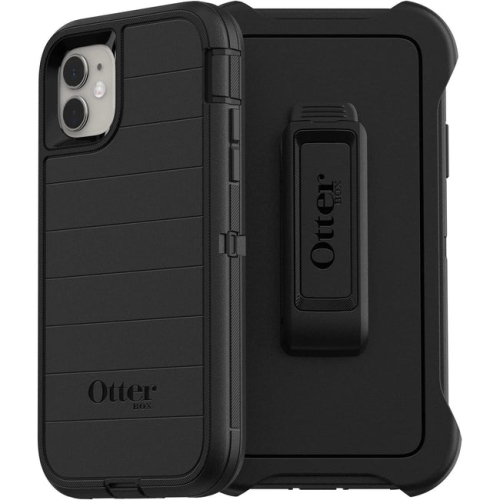 OtterBox Defender Pro Series Rugged Protection Black Case and Holster - iPhone 11